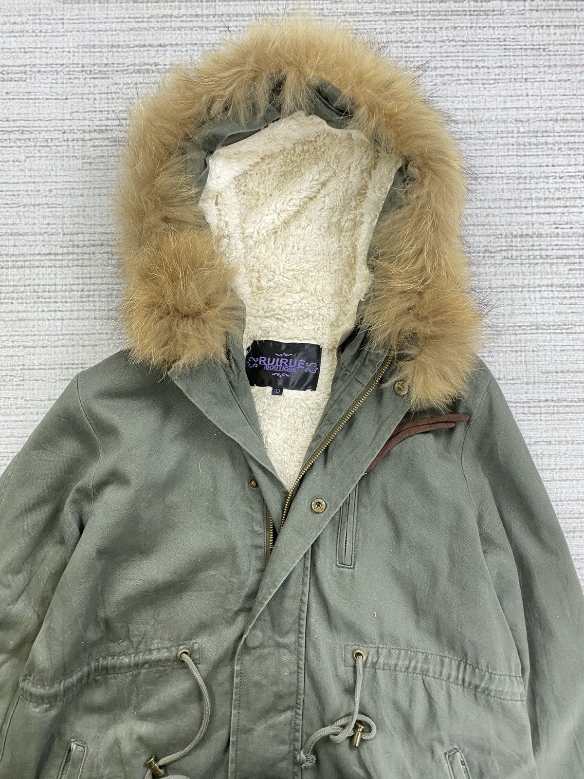If Six Was Nine Vintag Ruirue Faux Fur Hoodie Parka Jacket Size US M / EU 48-50 / 2 - 5 Thumbnail