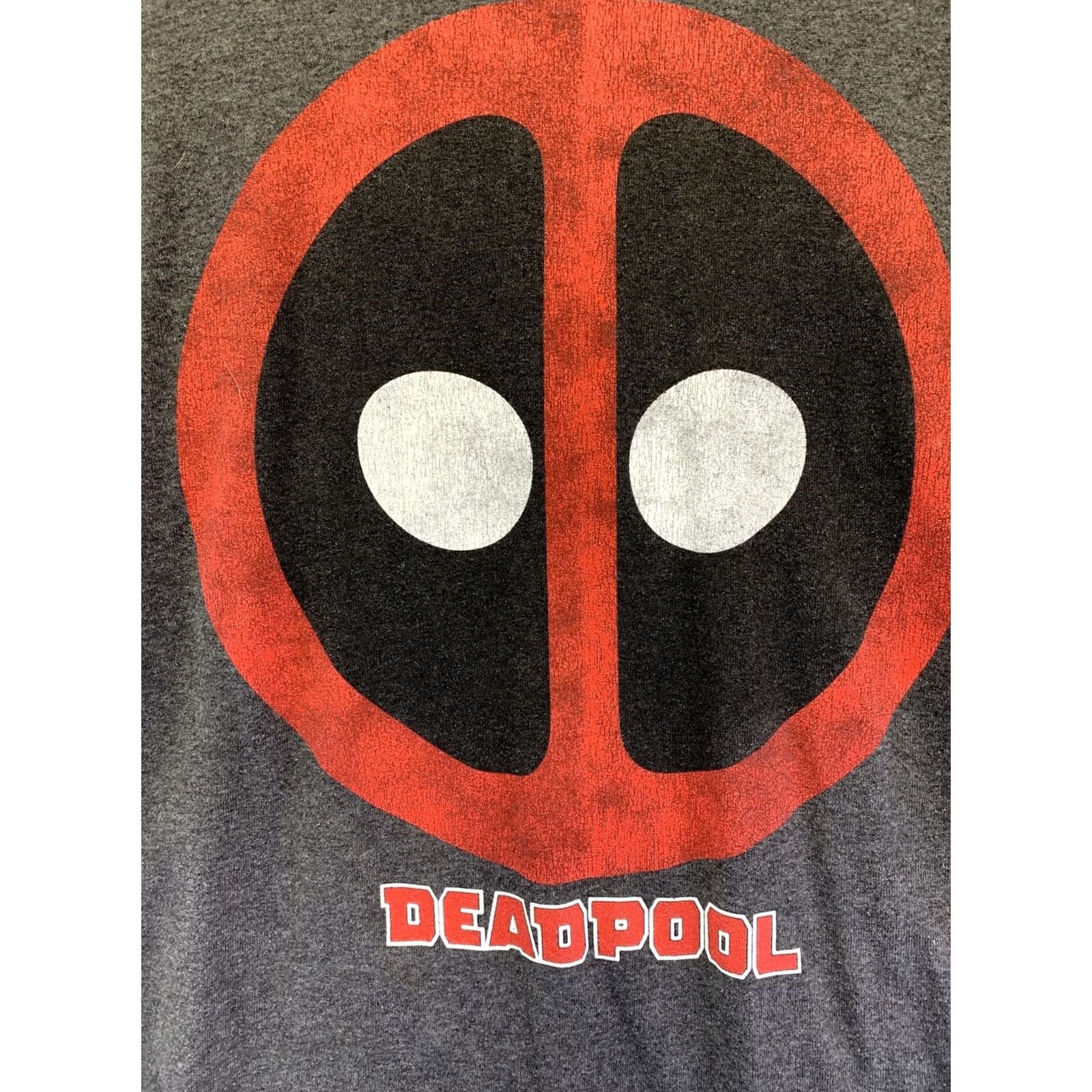 Vintage Marvel DEADPOOL Mens Distressed Graphic Tee Gray Short Sleeve Shirt Sz 2XL-5429 Size US XXL / EU 58 / 5 - 2 Thumbnail