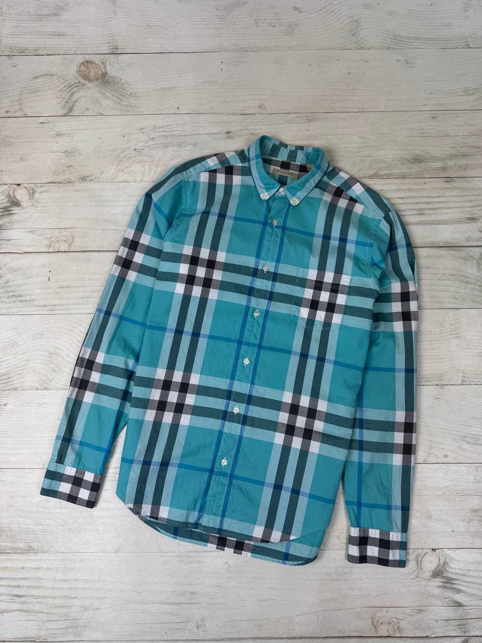 Burberry Burberry Brit Nova Check Blue Shirt Button Up Size US M / EU 48-50 / 2 - 1 Thumbnail
