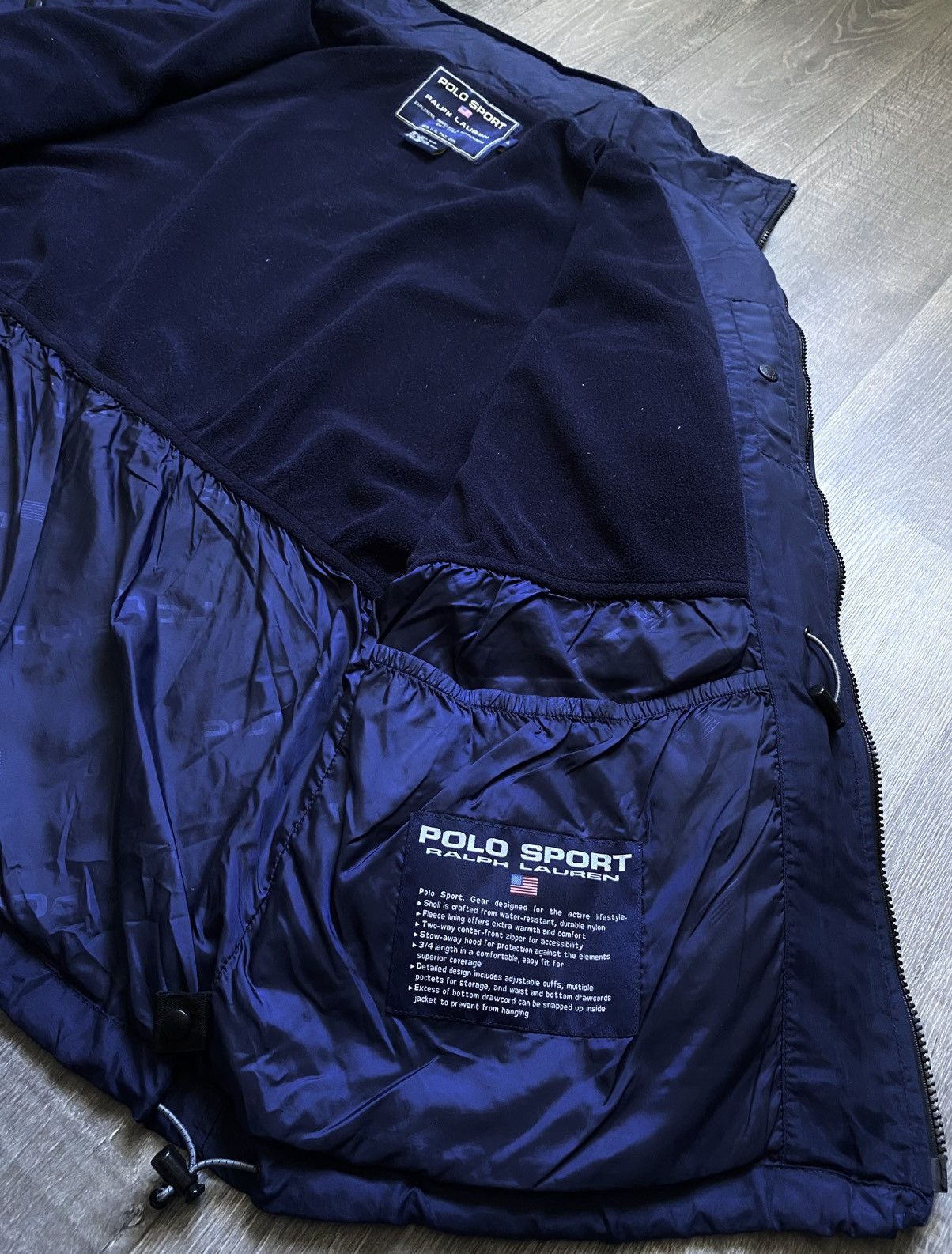 Polo Ralph Lauren Polo Sport Ralph Lauren Shimmer Navy Nylon Jacket Adjustable Size US L / EU 52-54 / 3 - 6 Thumbnail