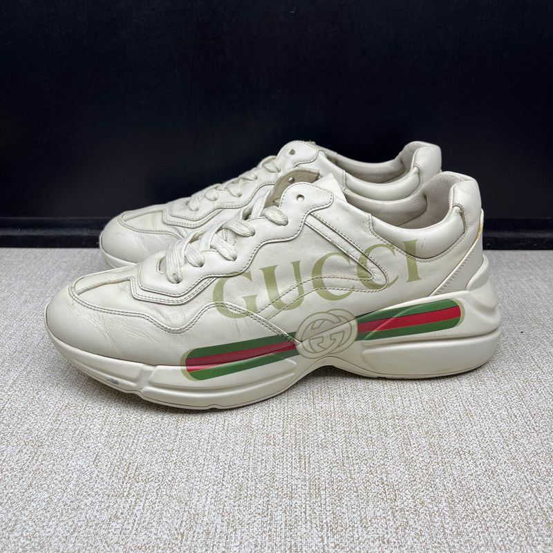 Gucci Gucci Rhyton Logo Low-top Dad Sneakers in Ivory 0079 Size US 10.5 / EU 43-44 - 1 Thumbnail