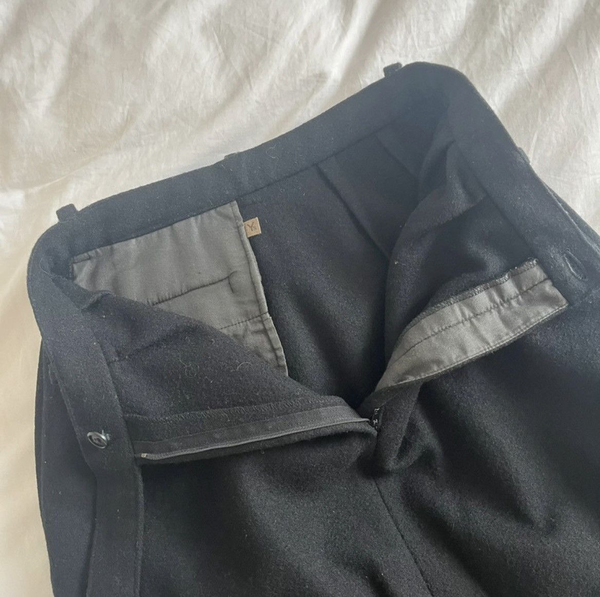 Y's Ya Yohji Yamamoto Wool Skirt Size 24" / US 00 / IT 34 - 3 Thumbnail