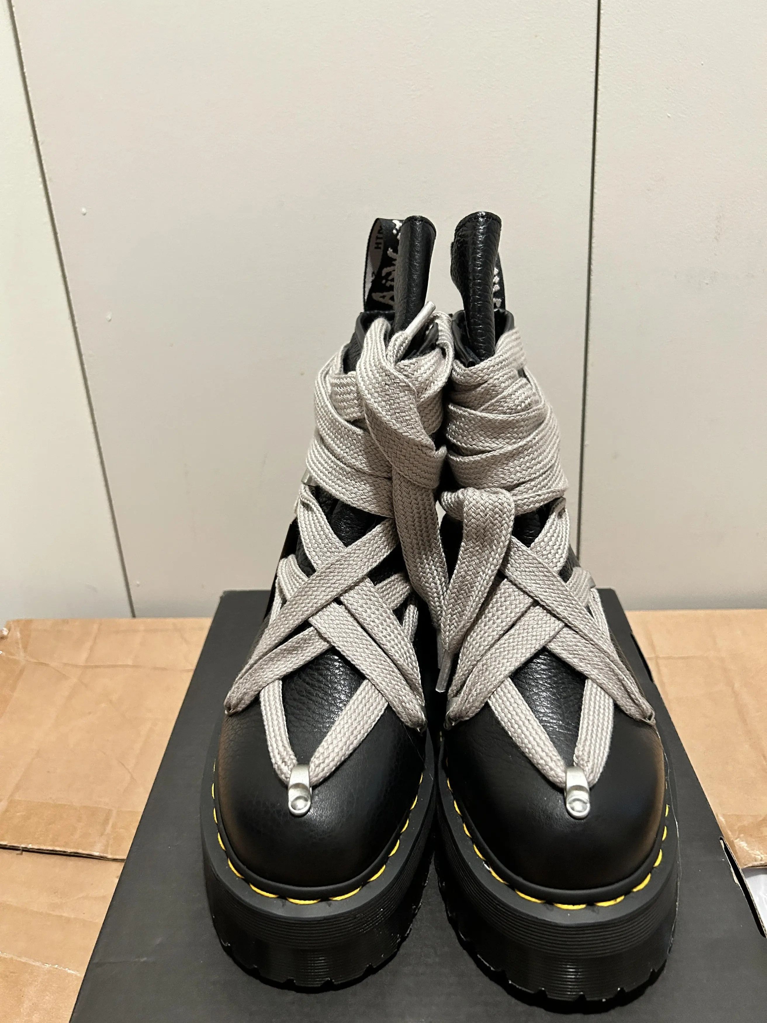 Dr. Martens × Rick Owens Jumbo Lace Boots Size US 10.5 / EU 43-44 - 1 Thumbnail