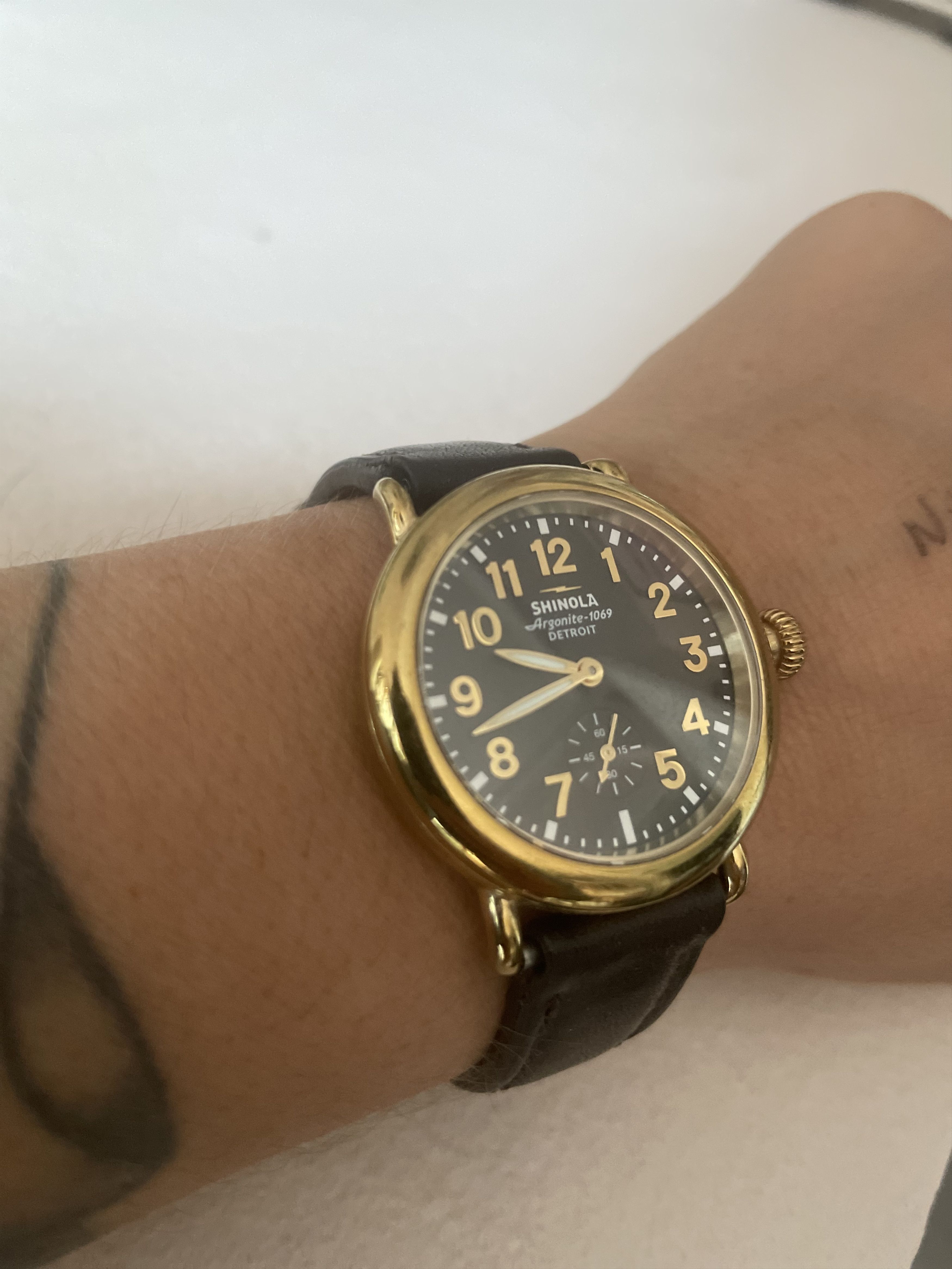 Shinola Shinola, The Runwell 41mm, gold case, black dial Size 40 - 3 Thumbnail