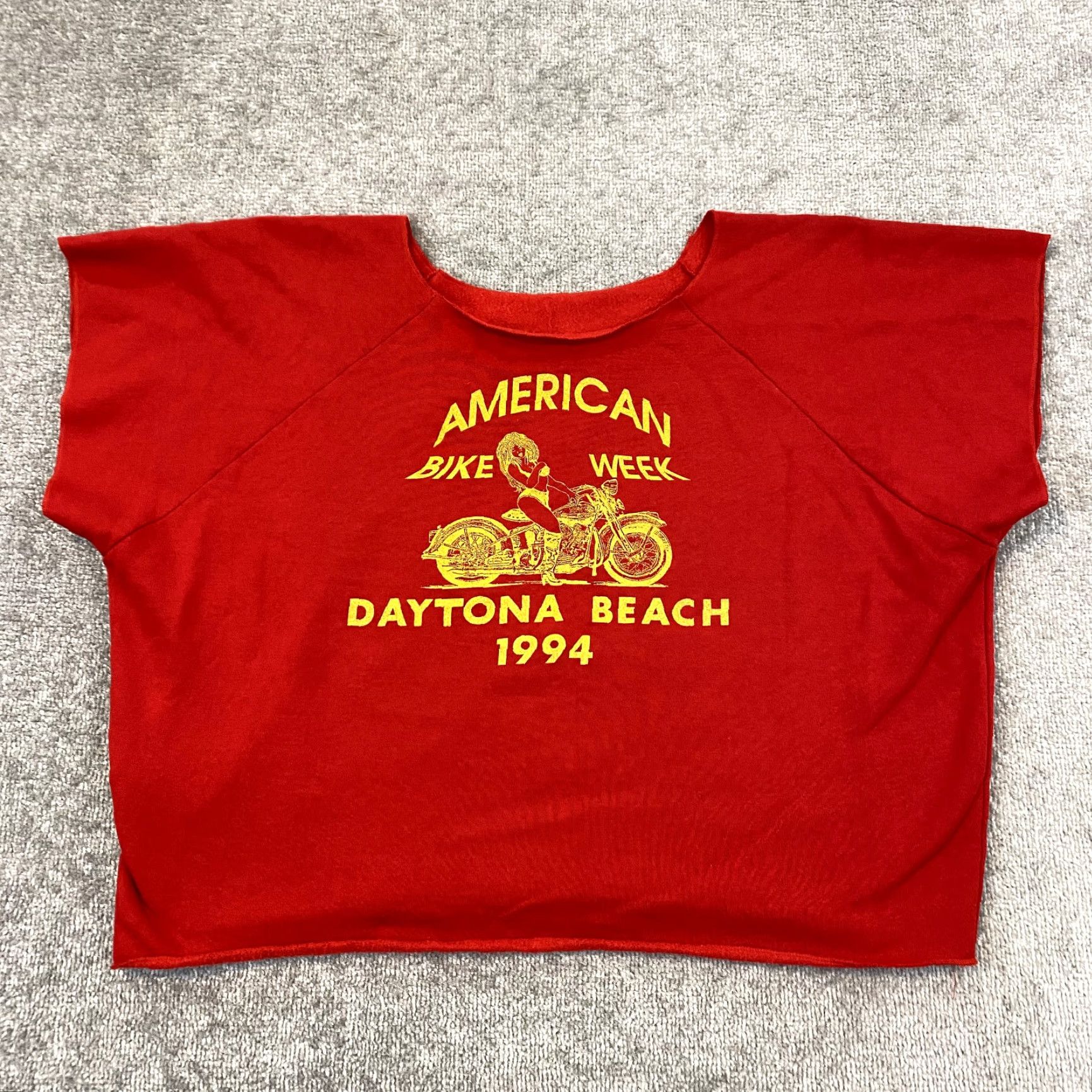 Vintage VINTAGE Motorcycle Shirt Mens One Size Red 1994 Daytona Biker Week Rag Gym 90s Size US M / EU 48-50 / 2 - 3 Thumbnail