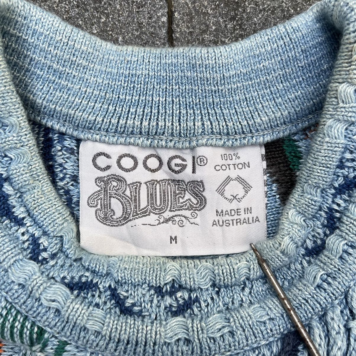 Coogi × Vintage 90s Coogi Blues 3D Cable Knitwear Size US L / EU 52-54 / 3 - 4 Thumbnail