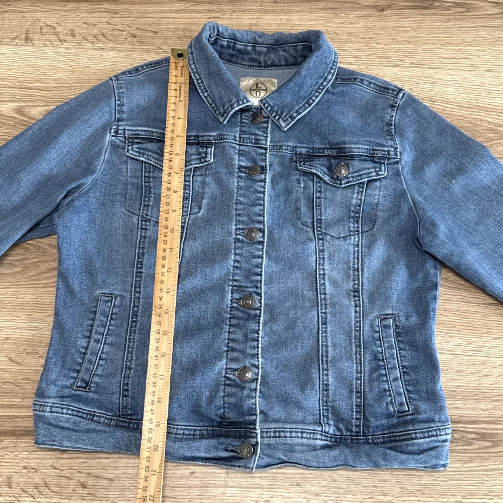 Denime VINTAGE Lincoln Outfitters Jean Jacket Womens S/CH Blue Denim 90s Casual Womens Size 28" / US 6 / IT 42 - 4 Thumbnail