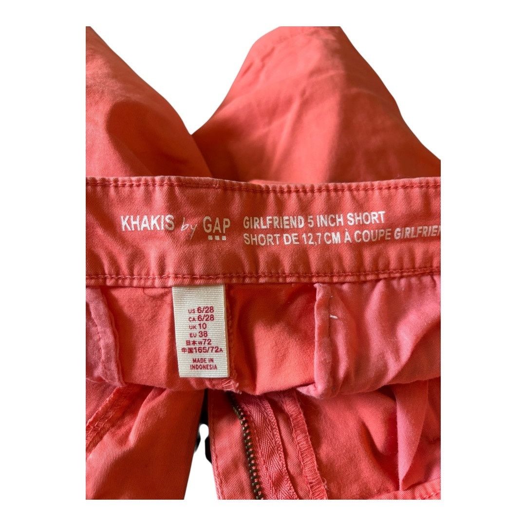 Gap Gap Coral Girlfriend 5" Shorts Size 6/28 Size 28" / US 6 / IT 42 - 3 Thumbnail