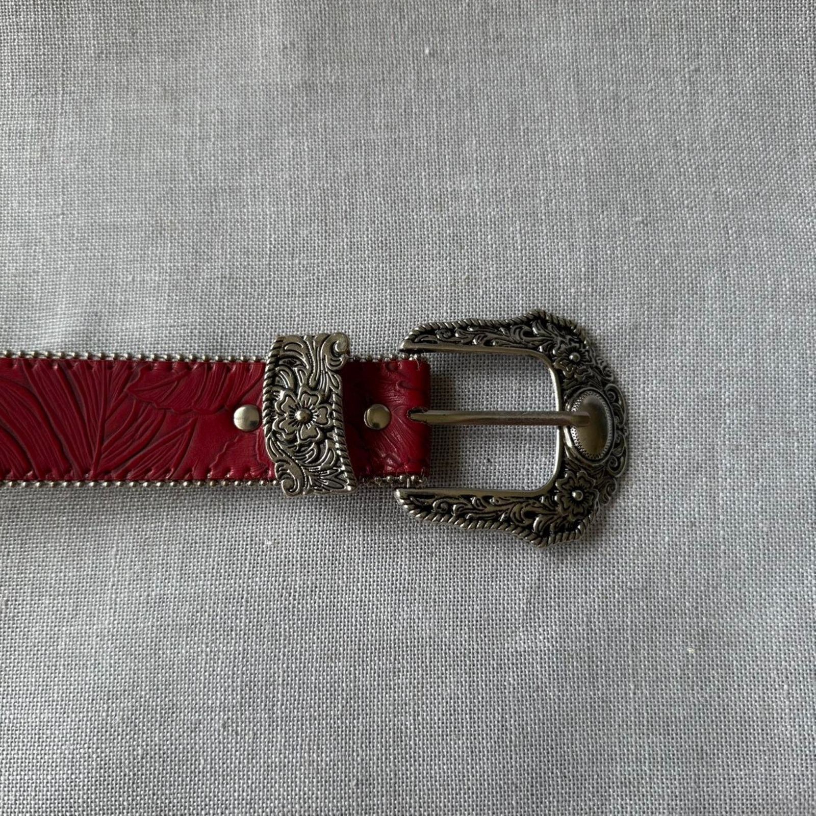 Other Red floral engraved western WMNS2 Size ONE SIZE - 7 Thumbnail