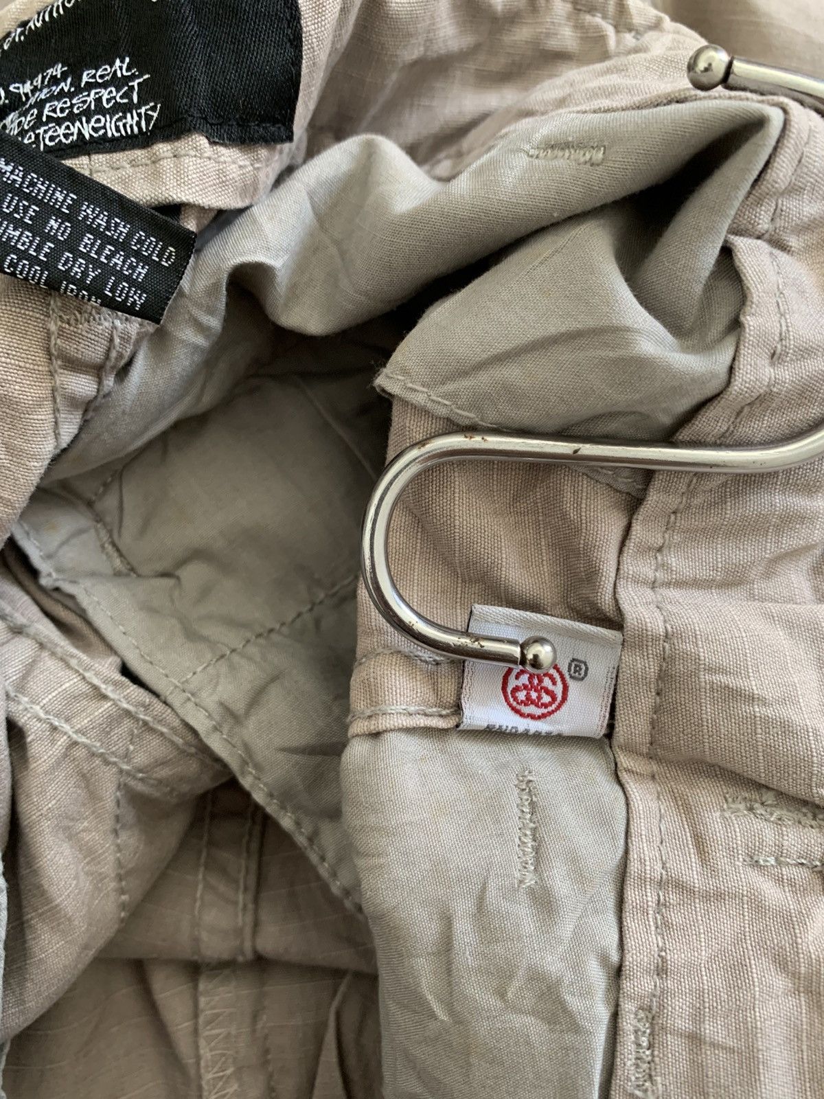 Stussy Vintage Stussy Gear Ripstop Faded Cargo Trousers Size US 34 / EU 50 - 6 Thumbnail