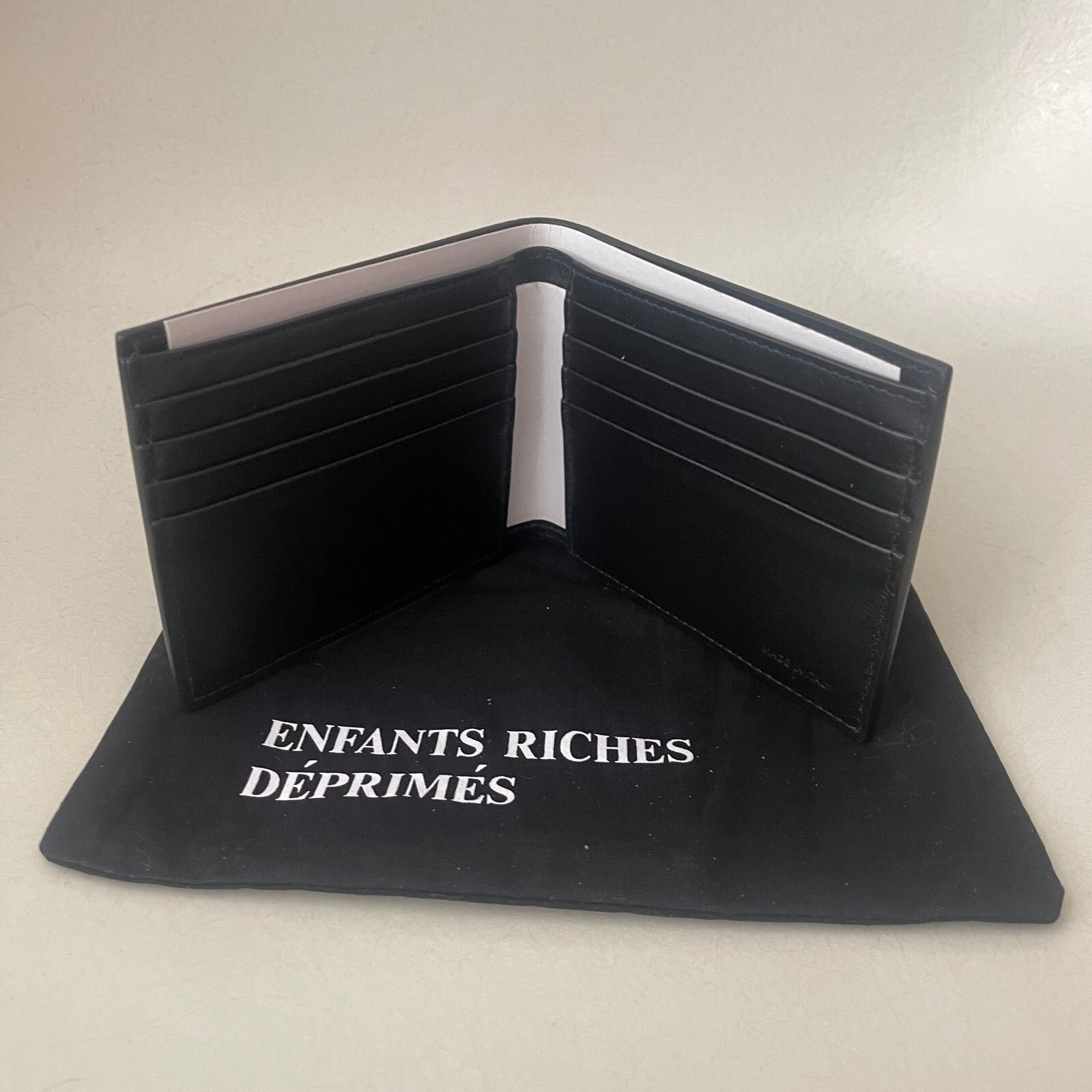 Enfants Riches Deprimes Logo Leather Billfold Wallet NEW Size ONE SIZE - 5 Thumbnail