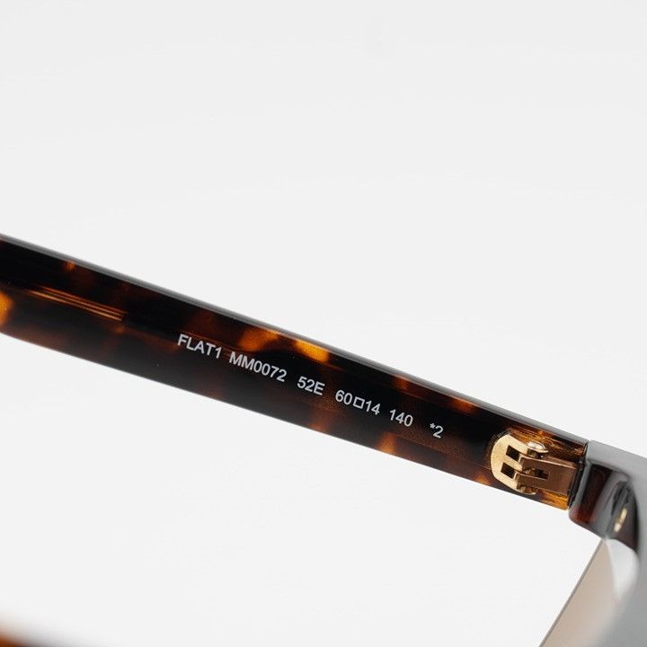Max Mara Max Mara MM0072 52E Sunglasses Dark Havana Square Frame Size ONE SIZE - 7 Thumbnail