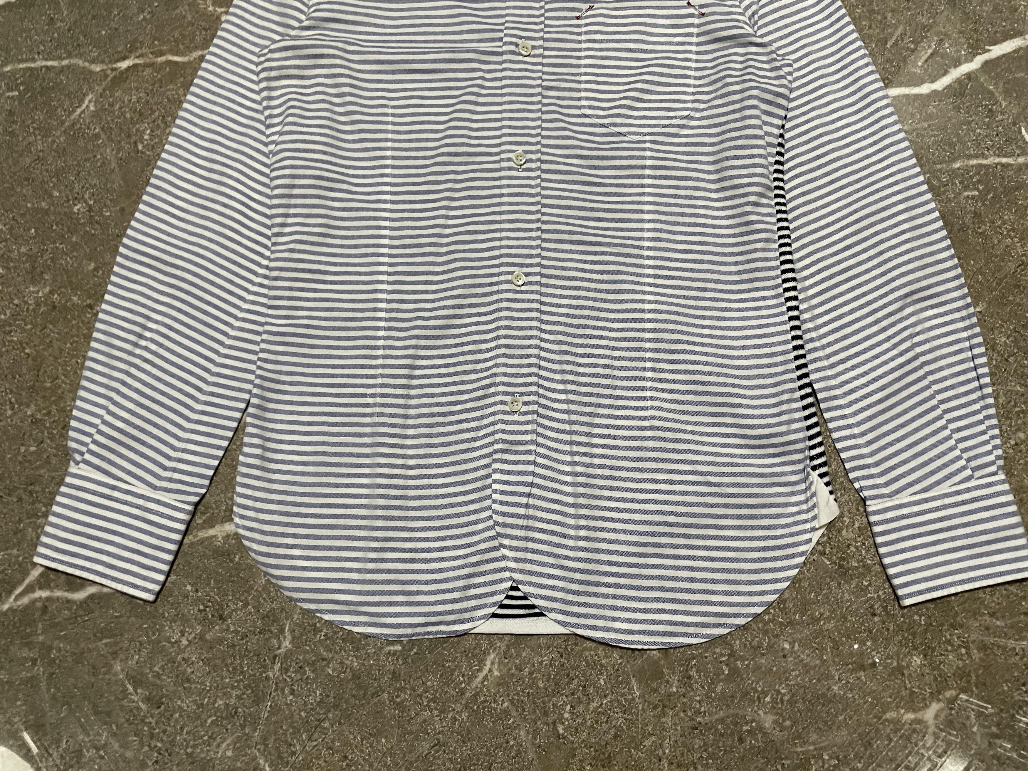 Junya Watanabe Junya Watanabe Man - CDG - Stripe Polo Button Up - AD2010 Size US S / EU 44-46 / 1 - 3 Thumbnail