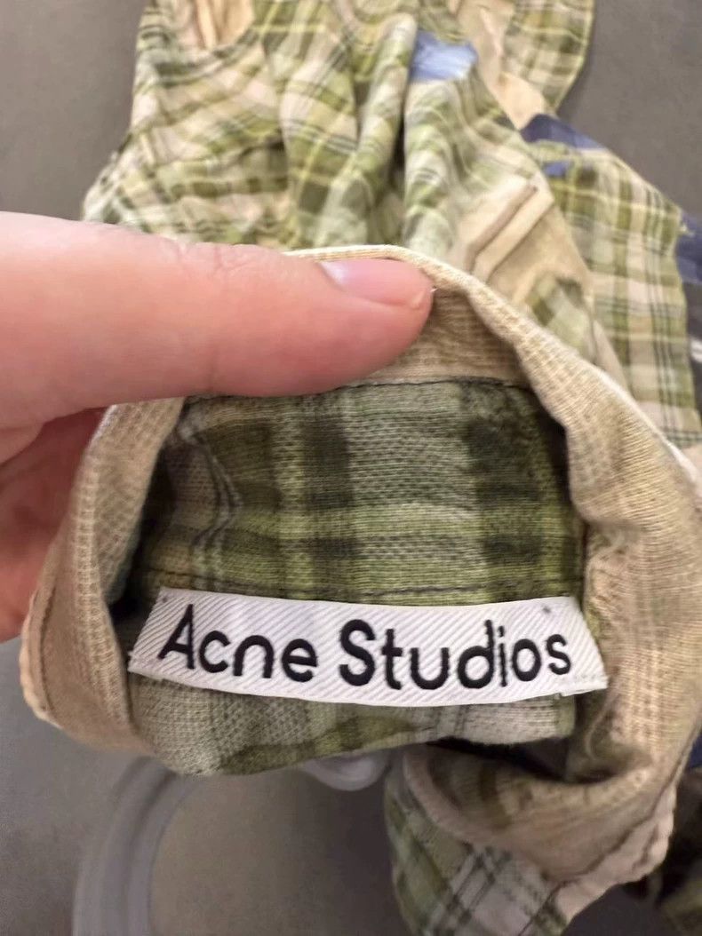 Acne Studios Acne Studios size:50 A light green color-blocking oil pain Size US M / EU 48-50 / 2 - 3 Thumbnail