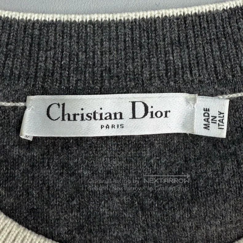 Dior Dior White number 8 cashmere sweater Size XXS / US 00 / IT 34 - 5 Thumbnail