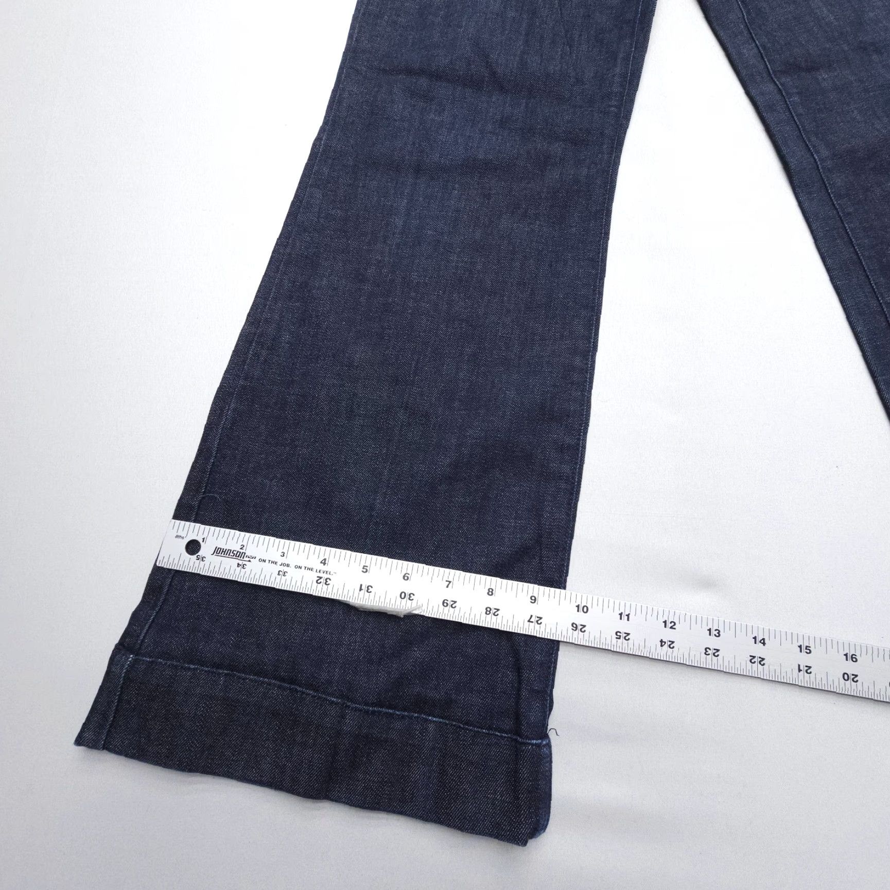 J.Crew VINTAGE J.CREW Jeans Wide-Leg Dark Wash 29x30 5-Pocket Denim Blue Women Baggy 90s Bohemian USA Made Jeans Size 29" - 5 Thumbnail