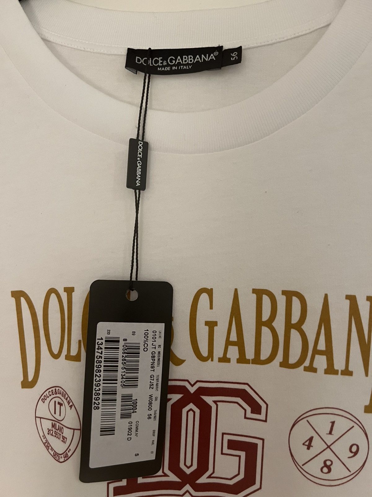 Dolce & Gabbana Dolce&cabana logo T-shirt white size 56 Size US XL / EU 56 / 4 - 5 Thumbnail