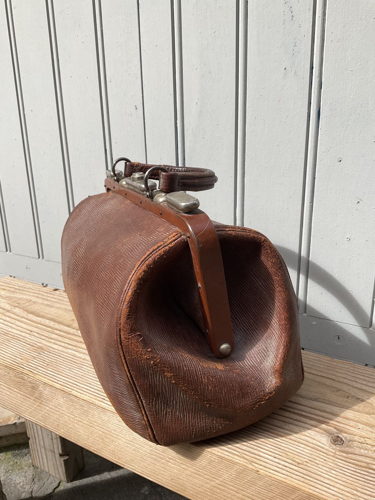 Vintage Vintage leather suitcase Size 44 - 3 Thumbnail