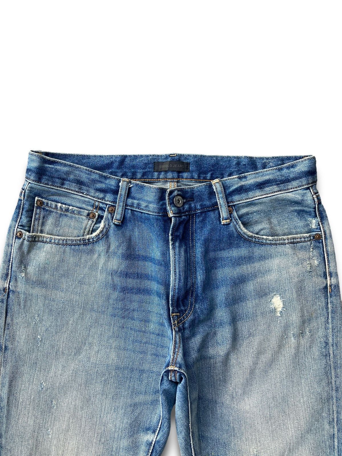 Jun Takahashi × Uniqlo × Vintage Vintage Y2K Kaihara Denim Pants Size US 32 / EU 48 - 6 Thumbnail
