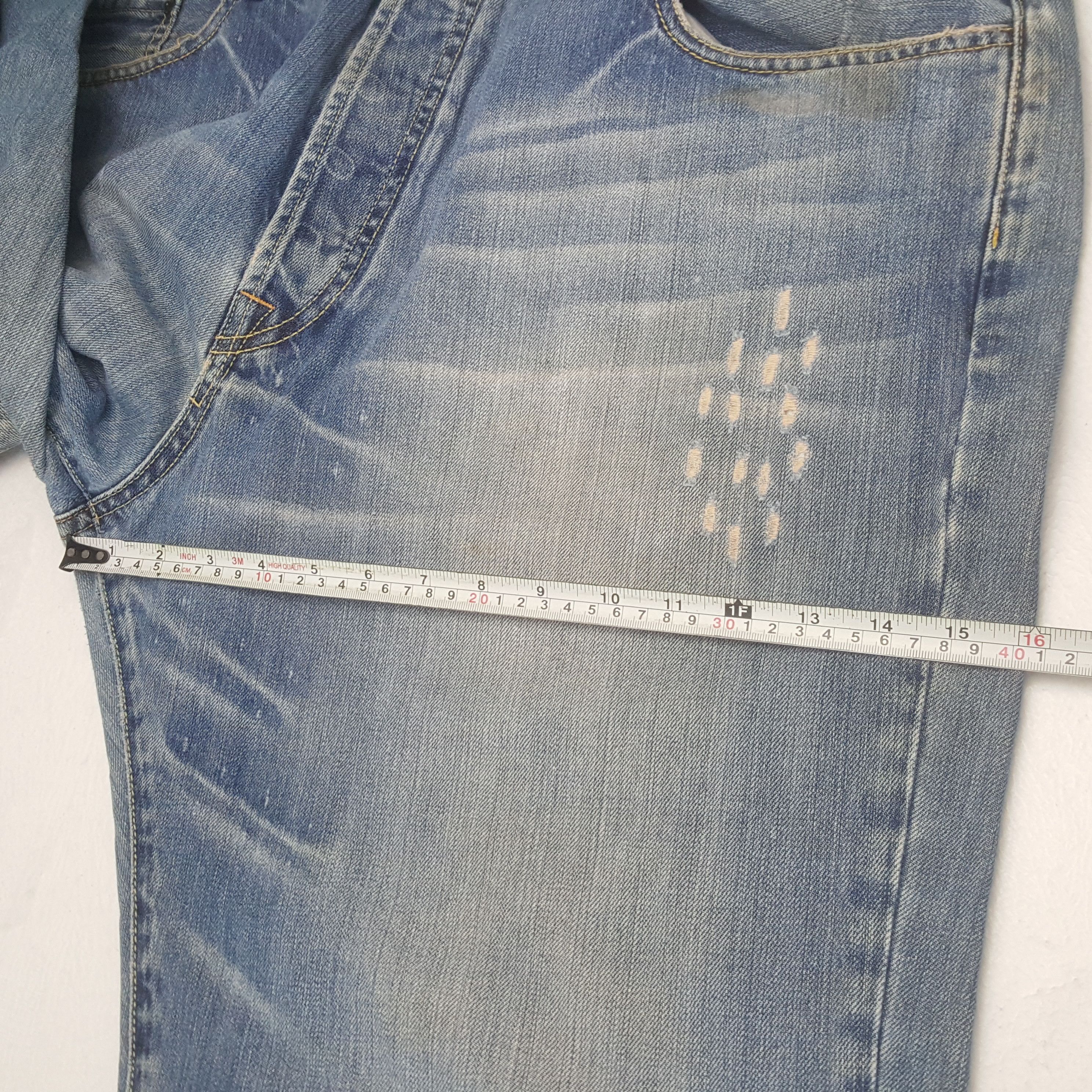 Christian Audigier × Ed Hardy × Vintage ED HARDY Fashion Designer Brand Streetwear Custom Art Jeans Size US 41 - 9 Thumbnail