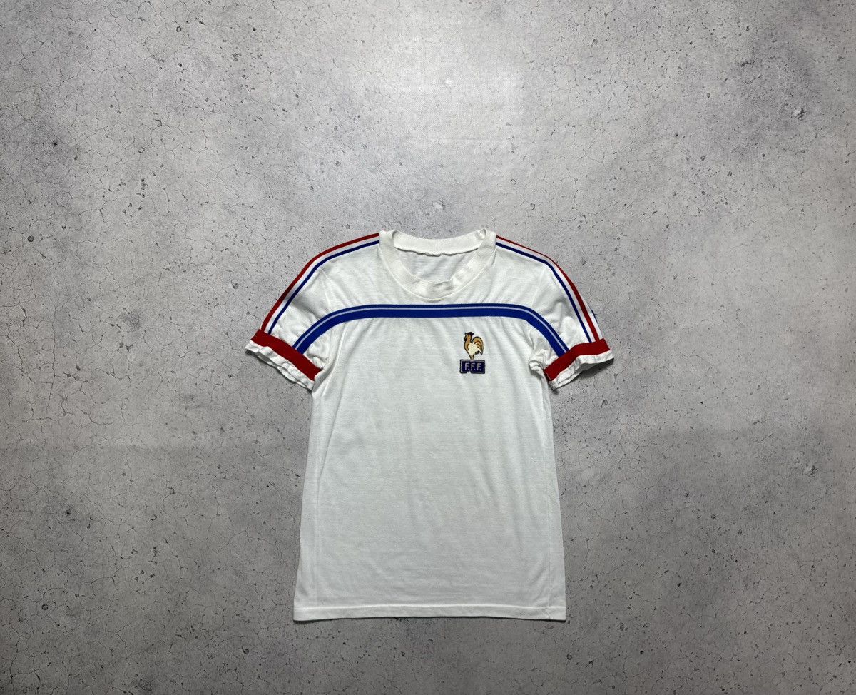 Vintage Malliot Equipe De France 1986 Vintage Soccer Jersey Size US XS / EU 42 / 0 - 1 Thumbnail
