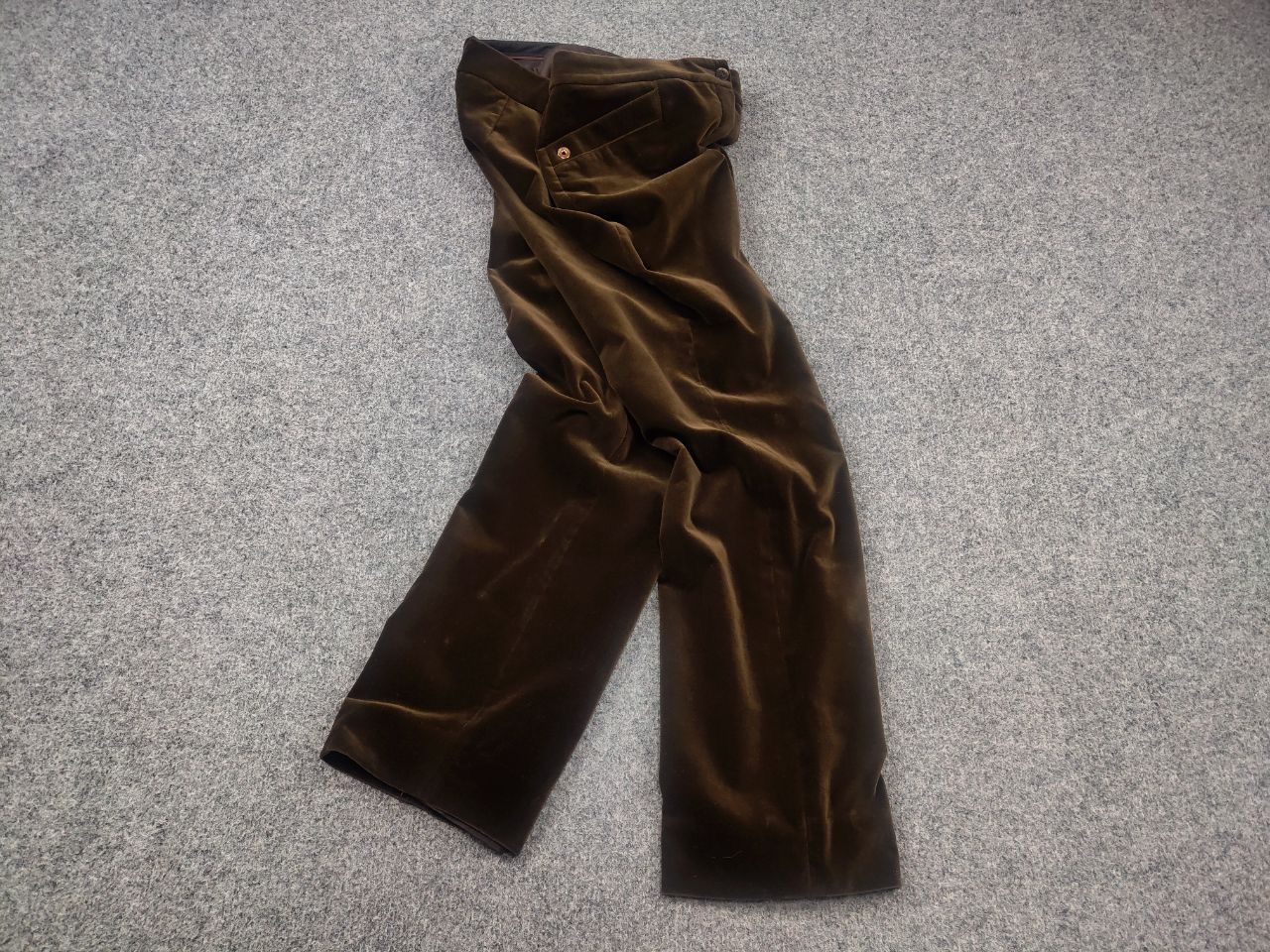 Loro Piana Loro piana Italy Design Velour straight trousers Pants Size 29" - 2 Thumbnail