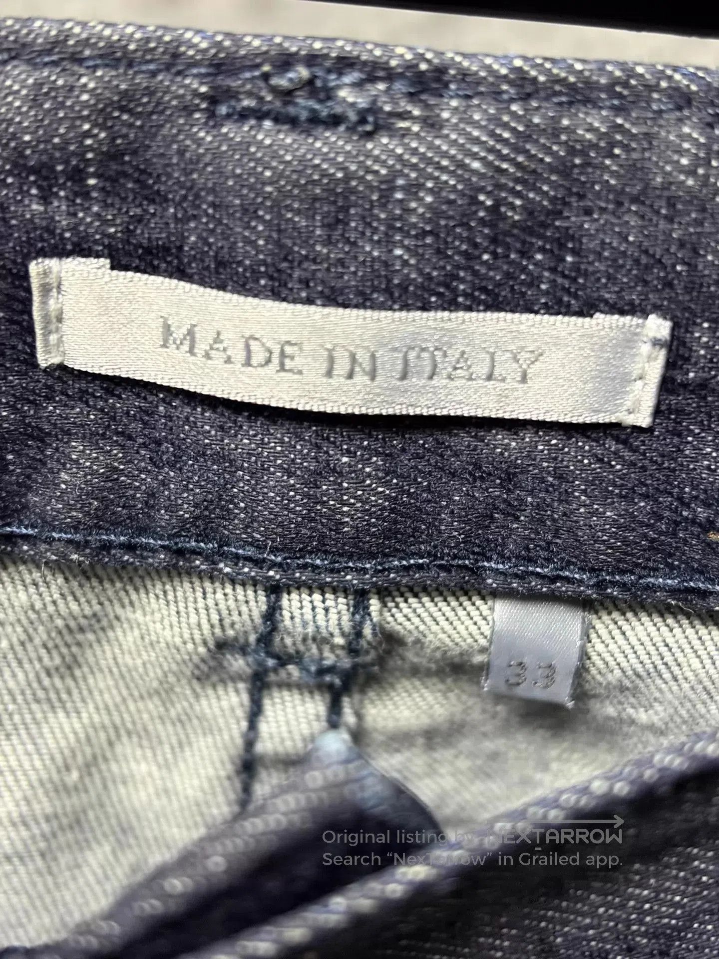 Dior Blue Denim Jeans with All-Over Pattern. Size US 30 / EU 46 - 4 Thumbnail