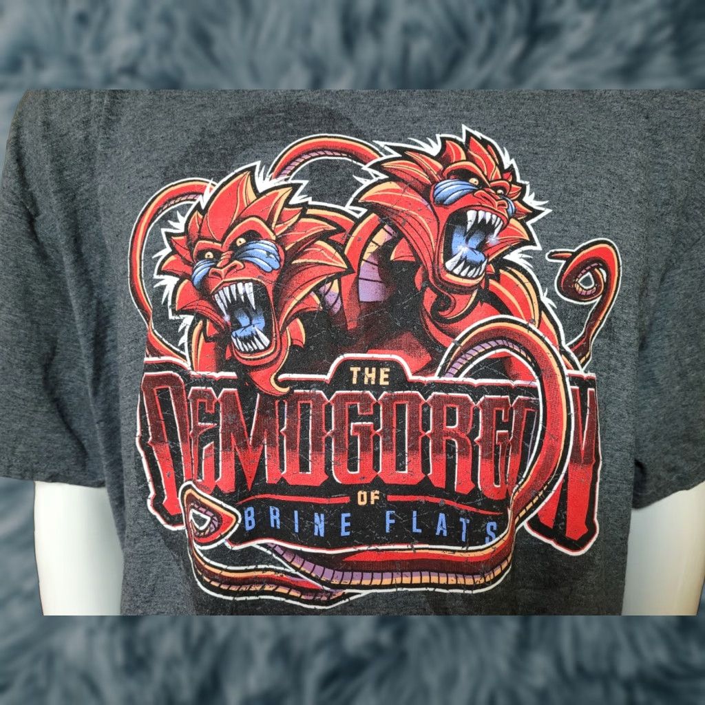 Vintage Dungeons & Dragons Demogorgon of Brine Flats T Shirt 3XL Gray Short Sleeve Crew Neck Men Graphic Tee Fantasy Dungeons & Dragons Size US XXL / EU 58 / 5 - 1 Thumbnail