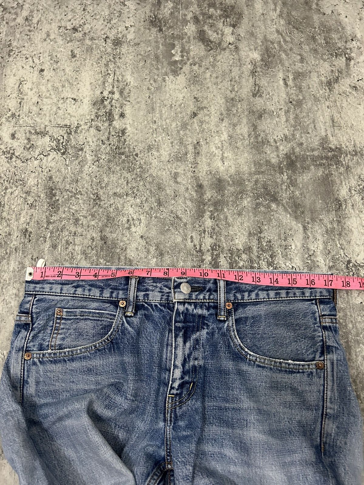Japanese Brand HBNS Japan Selvedge Distressed Jeans Size US 34 / EU 50 - 17 Thumbnail