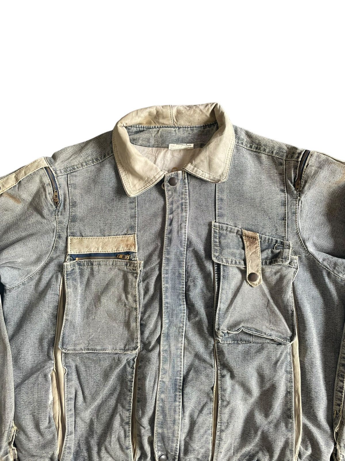 Vintage Vintage Jeffrey Alan Denim Jacket Size US L / EU 52-54 / 3 - 3 Thumbnail