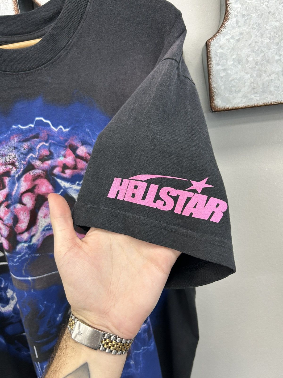 HELLSTAR Hellstar Powered By The Star Football Helmet Tee Black Size US L / EU 52-54 / 3 - 3 Thumbnail