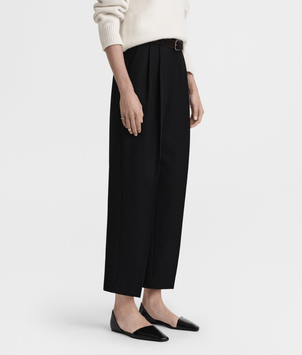 Toteme Toteme Doubled pleated cropped trousers Pants Size 25" / US 0 / IT 36 - 1 Thumbnail