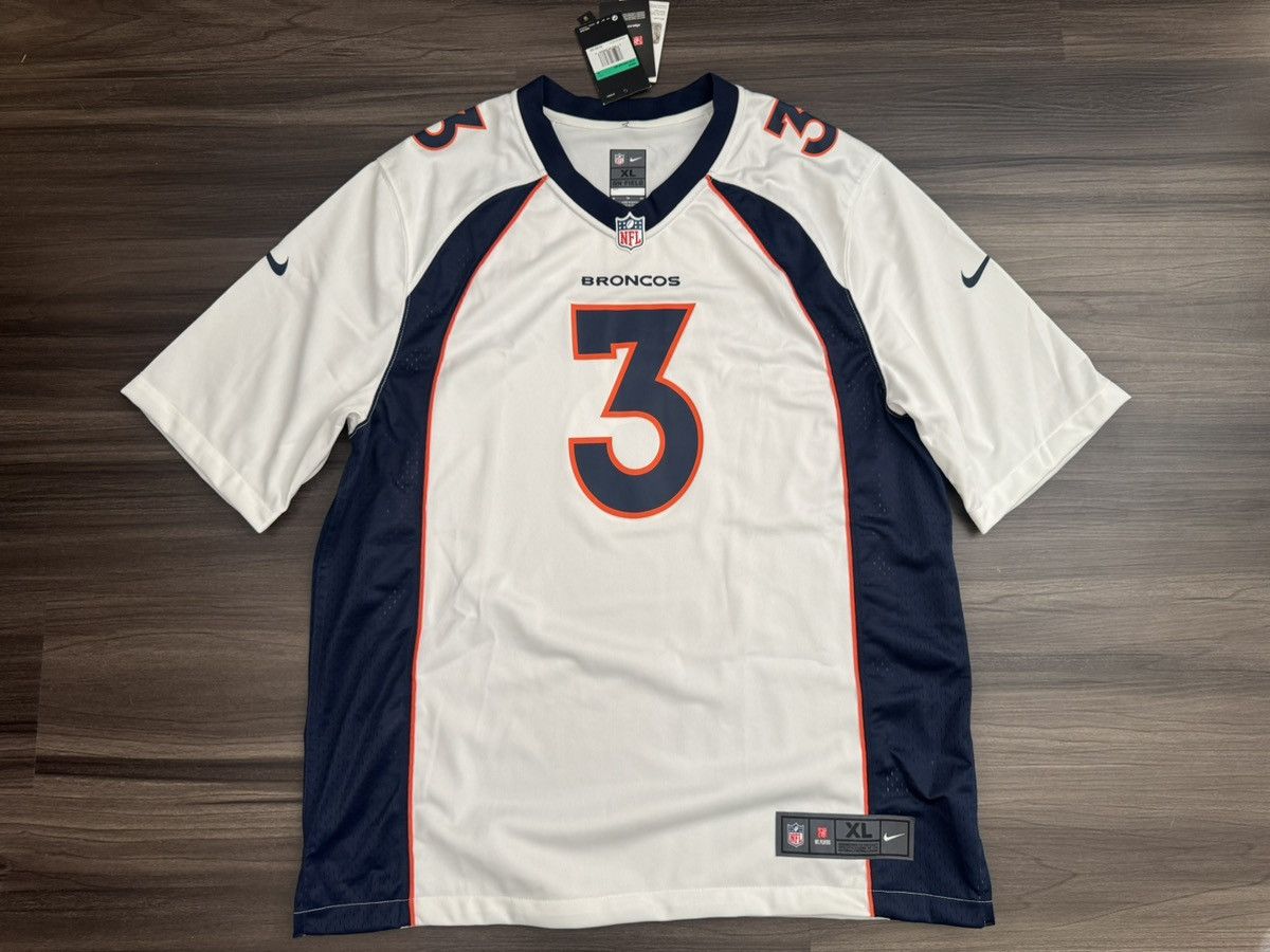 Nike Denver Broncos Russell Wilson #3 NFL Away Jersey MSRP $130 Size US XL / EU 56 / 4 - 1 Thumbnail