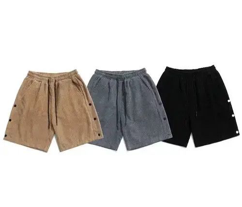 Japanese Brand 21SS Indigo Union Japan Grey Corduroy Sweat Shorts Size US 30 / EU 46 - 2 Thumbnail