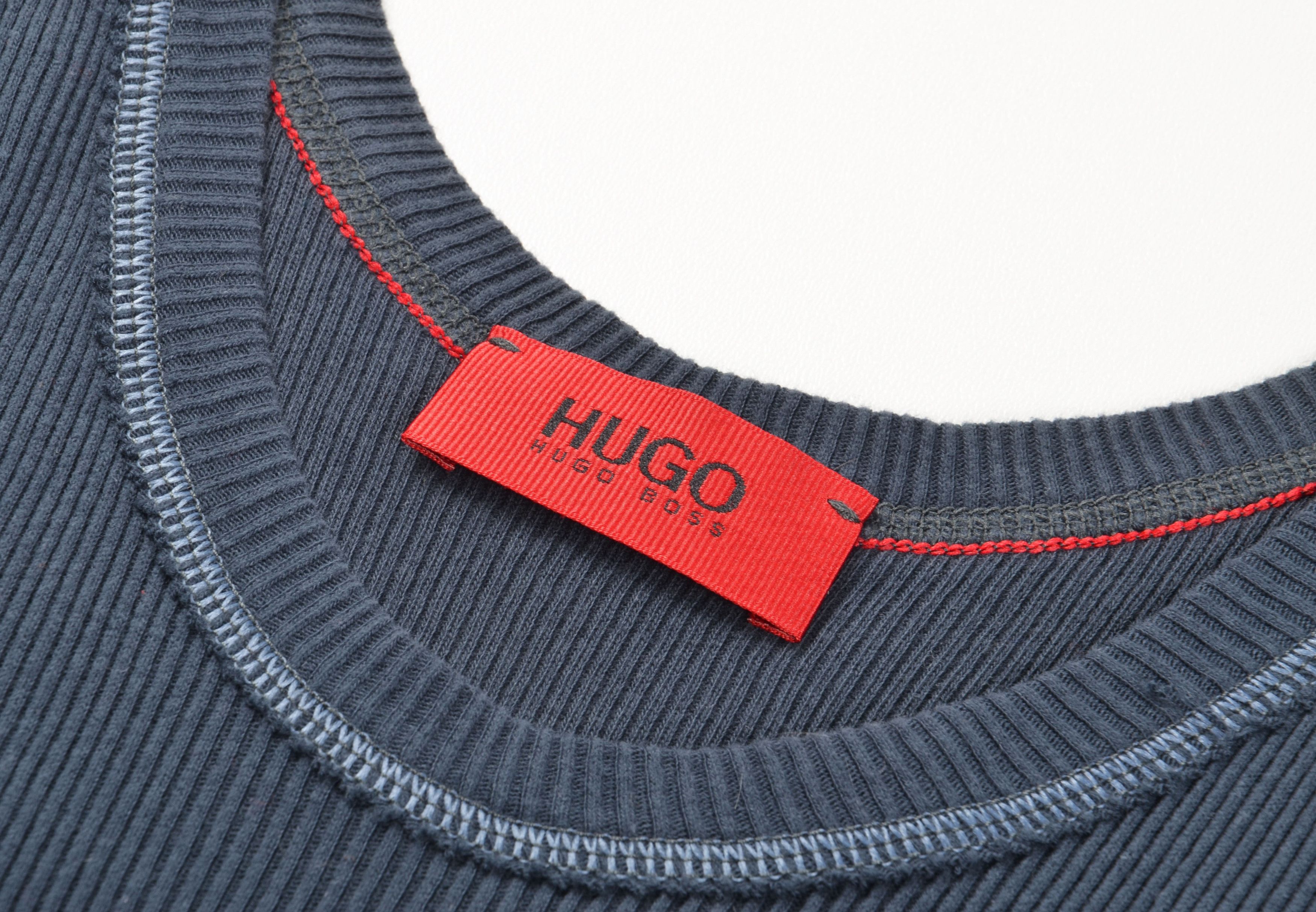 Hugo Boss Hugo Boss Y2K Grunge Logo Rib Knit Fitted Tank Top Size S / US 4 / IT 40 - 6 Thumbnail
