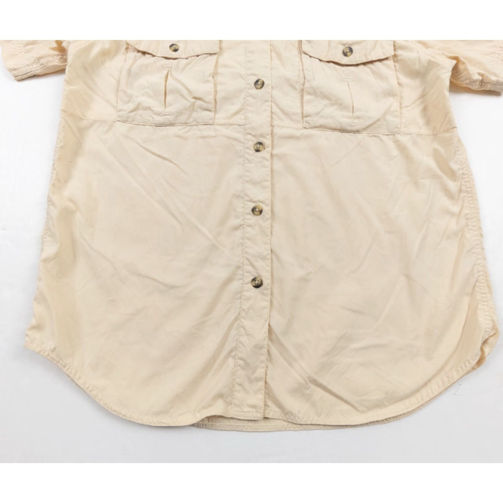 The North Face VINTAGE The North Face Shirt Women’s Small Beige Button-Down Long Sleeve Breathable Vent Shirt Size S / US 4 / IT 40 - 4 Thumbnail