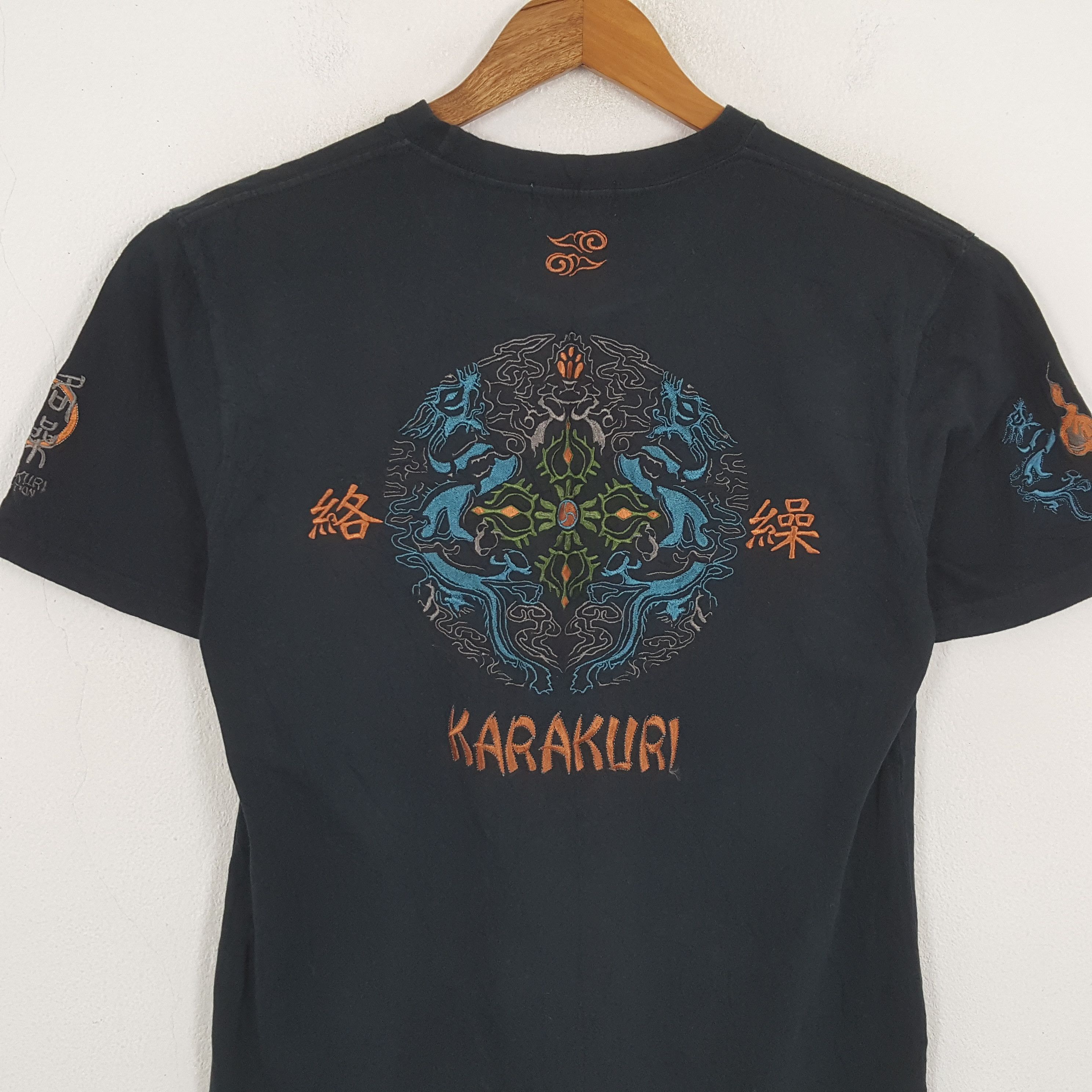 Japanese Brand × Vintage Vintage KARAKURI Japanese Fashion Brand T-Shirt Size US M / EU 48-50 / 2 - 2 Thumbnail