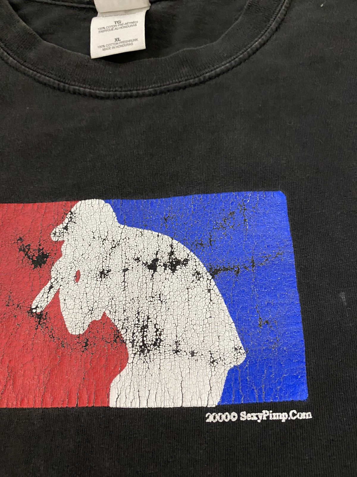 Rap Tees y2k vintage faded black tee sexy limo.com 2000 Rare Size US XL / EU 56 / 4 - 3 Thumbnail