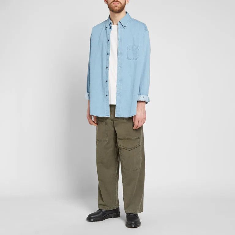 JW Anderson o1mle0125 Front Pocket Fold Trouser in Khaki Size US 40 / EU 56 - 7 Thumbnail