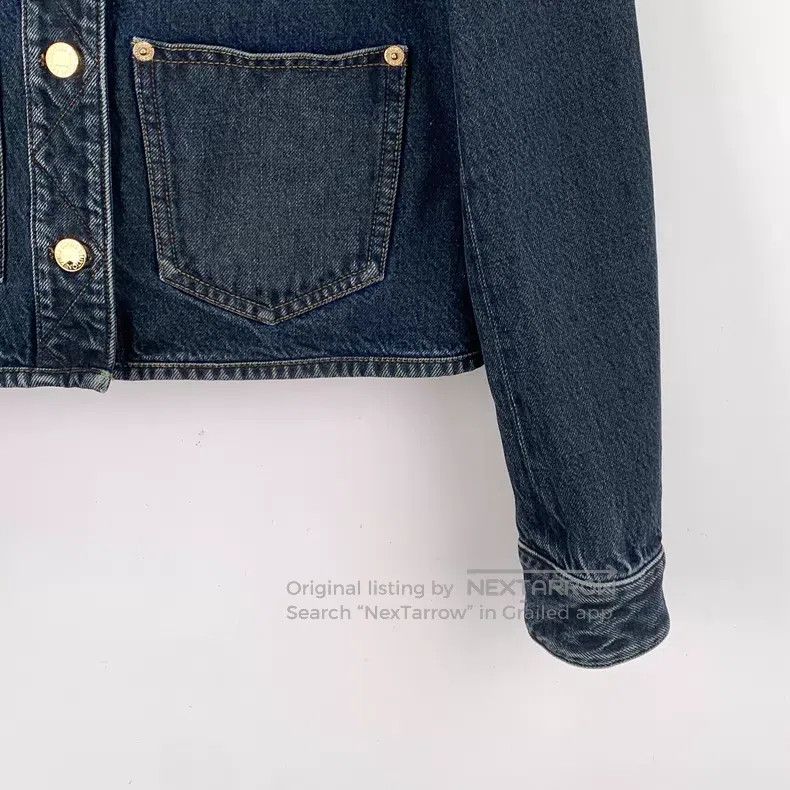 Louis Vuitton Louis Vuitton 24 dark blue logo embroidered cotton crew ne Size XS / US 0-2 / IT 36-38 - 4 Thumbnail