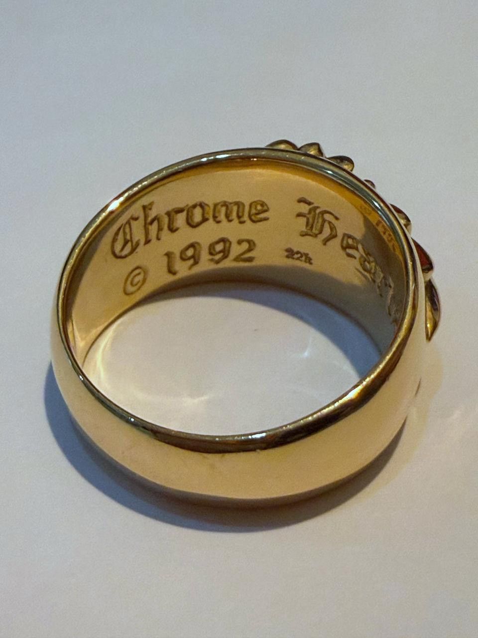 Chrome Hearts Chrome Hearts 22K Classic Floral Cross Ring US 11.5 Size ONE SIZE - 3 Thumbnail