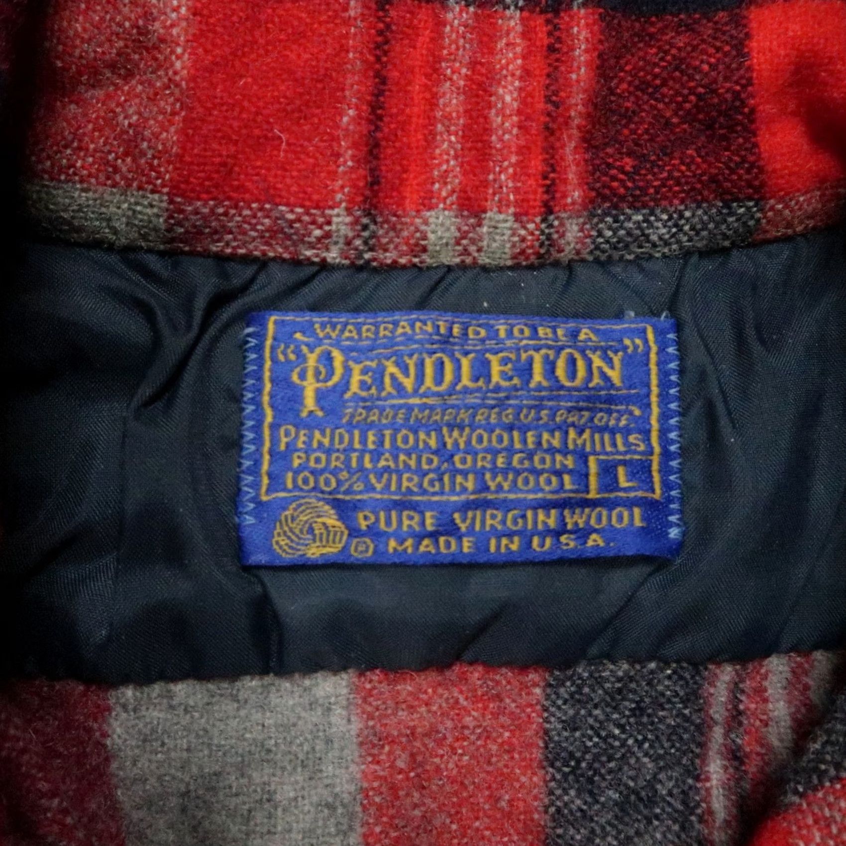 Pendleton VINTAGE Pendleton Shirt Mens Medium Red Plaid Flannel Long Sleeve Wool USA Size US M / EU 48-50 / 2 - 3 Thumbnail