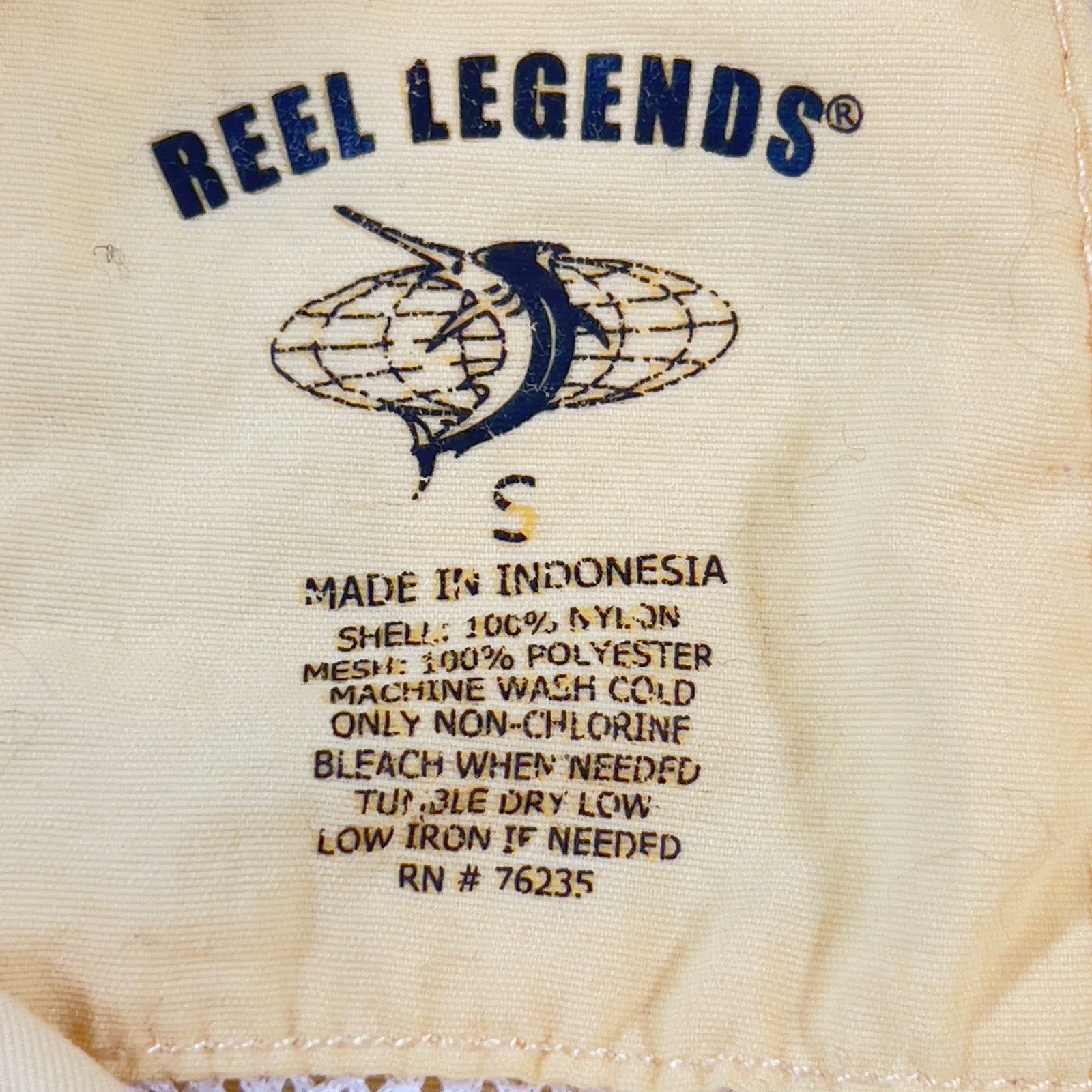 Reel Legends Fishing Shirt Reel Legends Men's S Vented Mesh Back Pockets Size US S / EU 44-46 / 1 - 2 Thumbnail