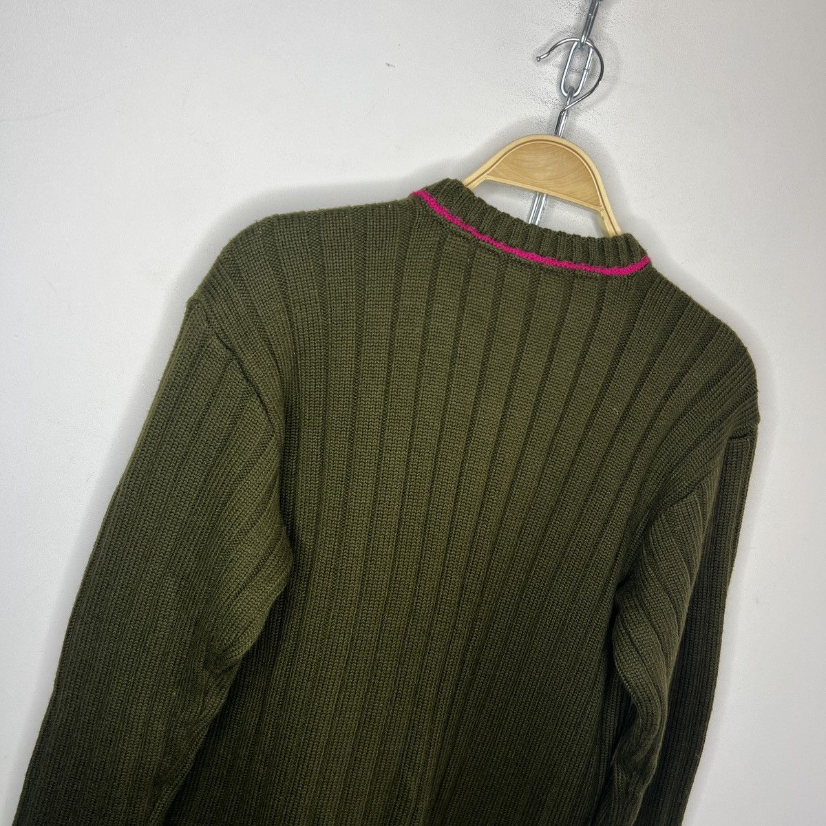 Versace × Versace Jeans Couture × Vintage Vintage Versace Y2K Sweater Heavy Chunky Knit Wool 90s 00s Size US M / EU 48-50 / 2 - 10 Thumbnail