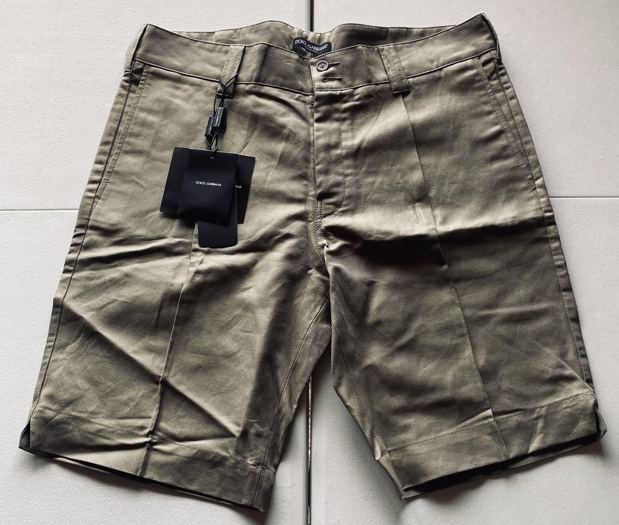 Dolce & Gabbana Dolce & Gabbana 🇮🇹 olive drab linen blend resort shorts NEW Size US 36 / EU 52 - 1 Thumbnail