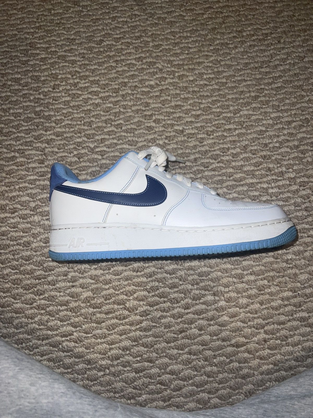 Nike Nike Air Force 1 ‘07 “First Use - white university blue” Size US 10.5 / EU 43-44 - 1 Thumbnail