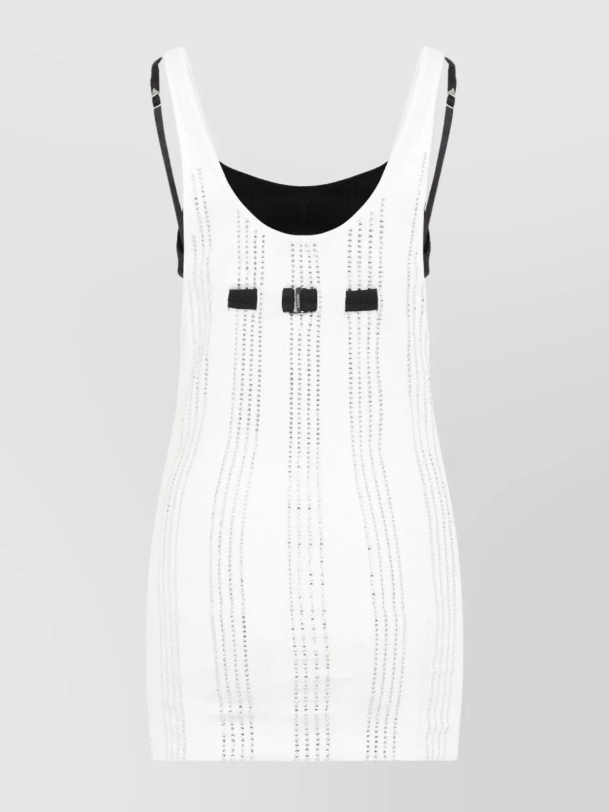 The Attico o1mle0426 Embellished Layered Tank Top in White Size S / US 4 / IT 40 - 2 Thumbnail