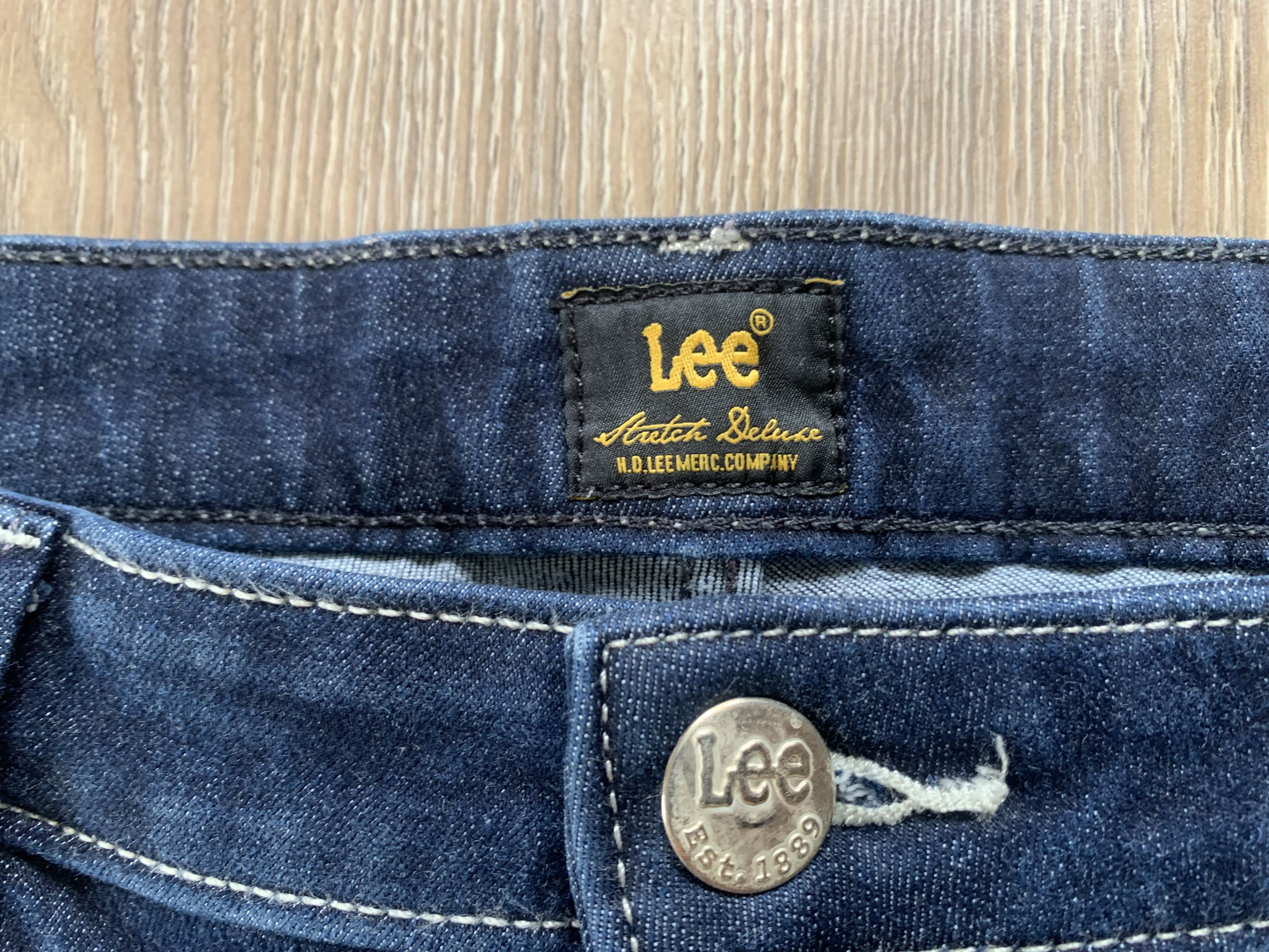 Lee Lee Womens Navy Blue Stretch Jeans Size 32" / US 10 / IT 46 - 9 Thumbnail