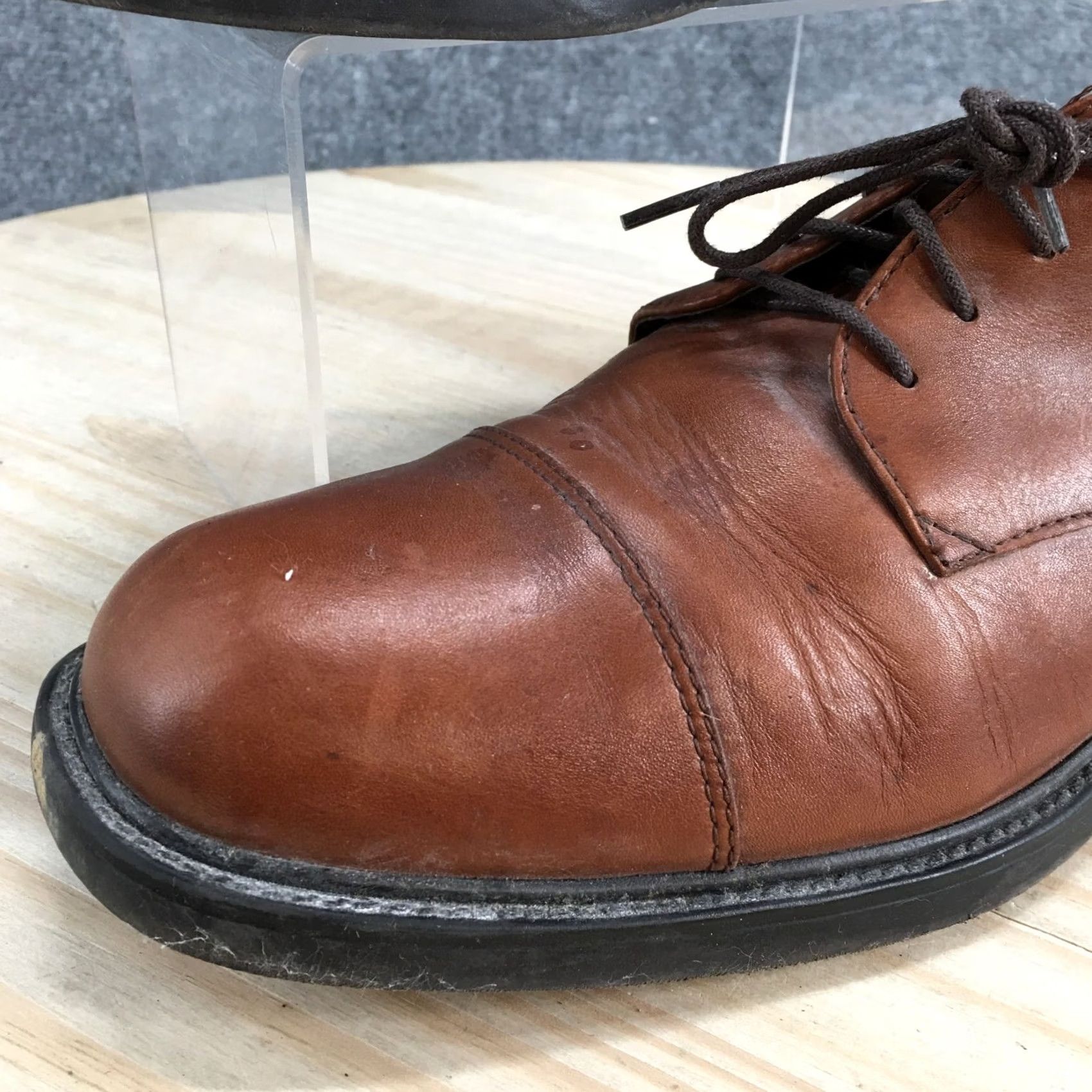 Nunn Bush Nunn Bush Maxwell Dress Cap Toe Oxford Shoes Mens 9.5 M Brown Leather Size ONE SIZE - 5 Thumbnail