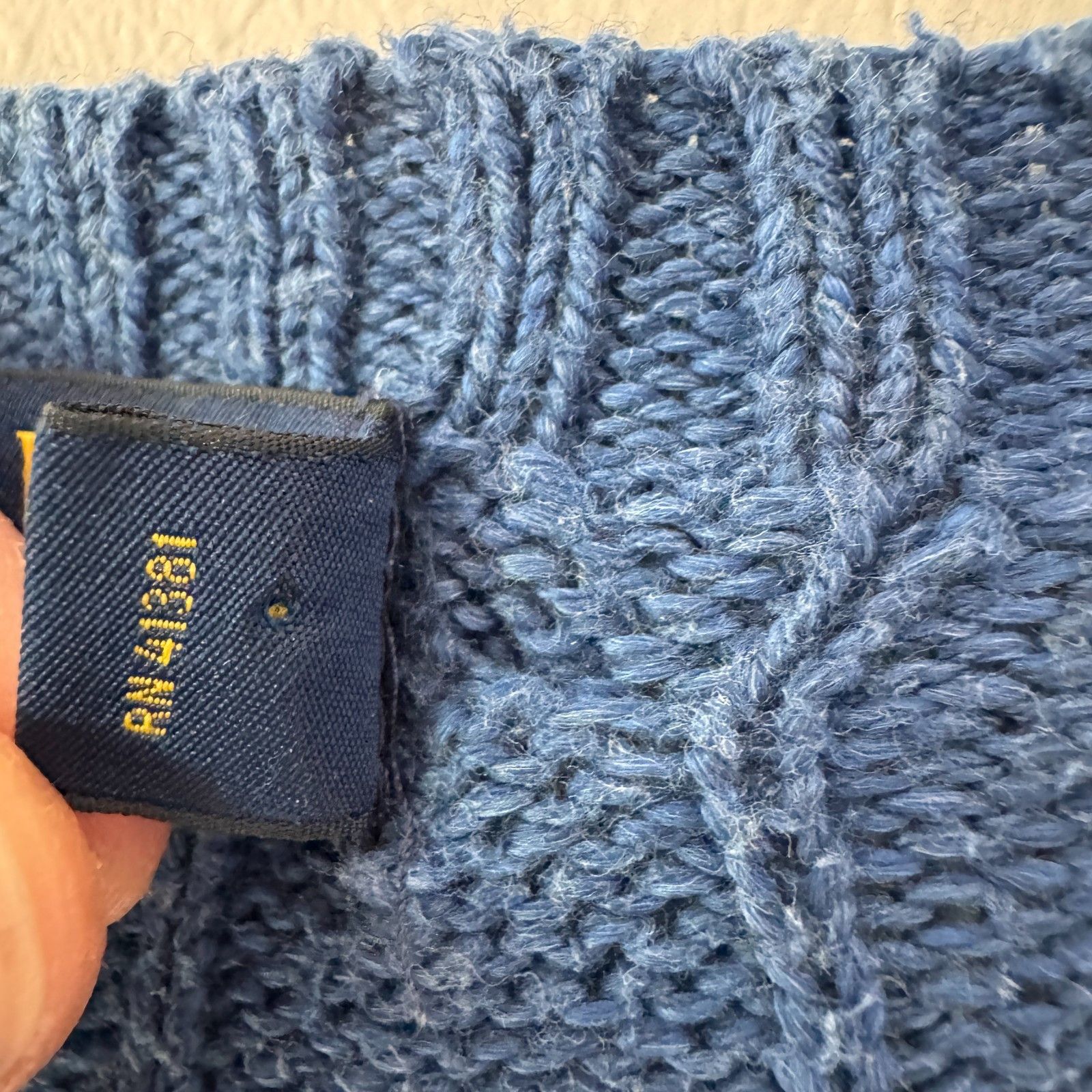 Polo Ralph Lauren Ralph Lauren Knitted Vintage Sweater Blue Men’s Oldmoney Size US M / EU 48-50 / 2 - 6 Thumbnail